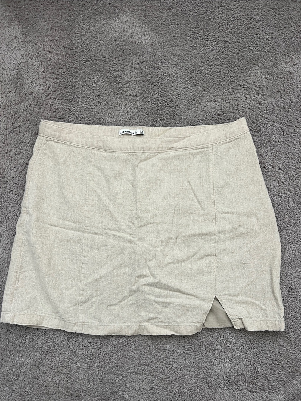 Abercrombie Light Tan Mini Skirt